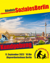 Aufruf Kundgebung Bündnis Soziales Berlin